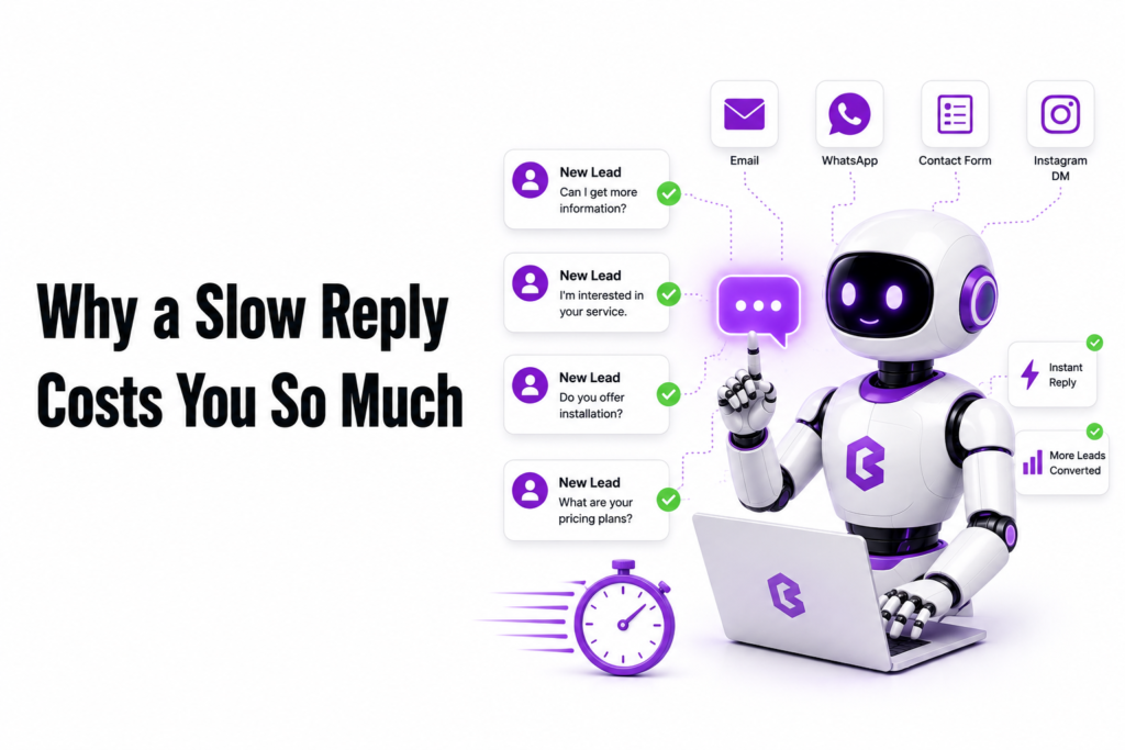 AI chatbot helps businesses respond to new leads quickly and convert more leads